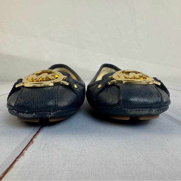Michael Kors Navy Blue Fulton Moccasin Ballet Flat Size 9.5 - Picture 8 of 15